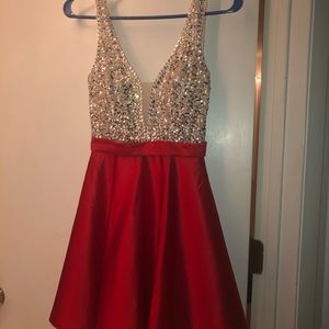 red homecoming dress